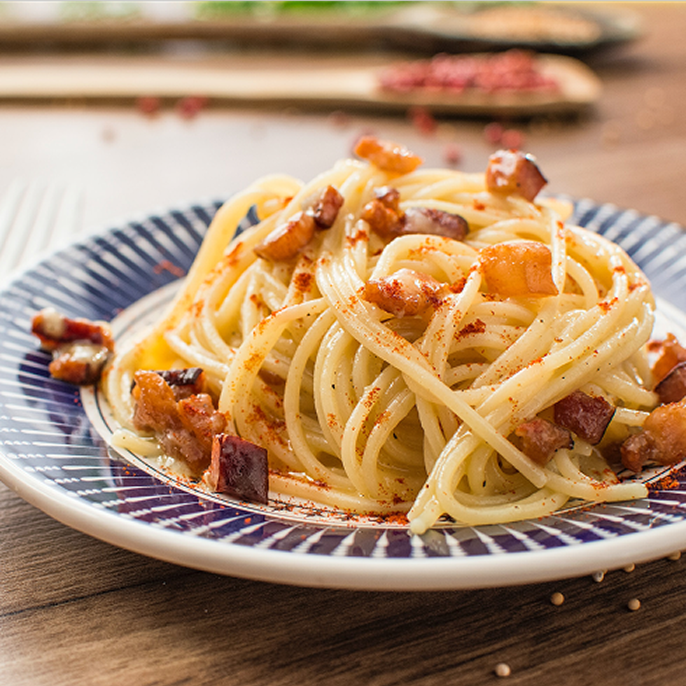 カルボナーラ風パスタ